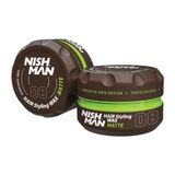 Nish Man Nishman 08 Saç Şekillendirici Mat Wax 150 ml Sert Kill ile Gün Boyu Kalıcı Hacim ve Doku