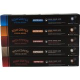 Nish Nespresso Uyumlu Kapsül Kahve 5 li Set (Lungo,Italy,Ristretto,Smooth,Decaf)