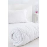 Nishev Antialerjik Silikon Tek Kişilik Yorgan (Microfiber Yastık Hediyeli) - Beyaz - 155 x 215 cm