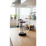 Nishev.com Evini Sev French Press - Filtre Kahve ve Bitki Çayı Demliği 600 ml Siyah - Standart - Renkli