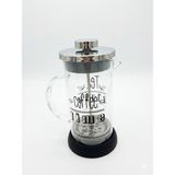 Nishev.com Evini Sev Tasarım French Press - Filtre Kahve ve Bitki Çayı Demliği 350 ml Siyah