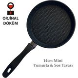 Nishev Döküm Tek Kişilik Mini Yumurta / Sos Ve Pancake Tavası - 14 Cm