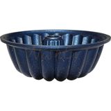 Nishev Hanımeli Döküm Kek Turta Kalıbı Mavi Renk 26 cm