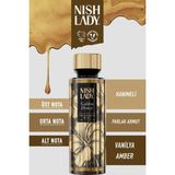 Nishlady Golden Honey Vücut Spreyi 260 ml Hanımeli, Parlak Armut ve Vanilya Amber Kokusuyla