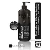 NISHMAN Karma, Yağlı Ve Akneye Eğilimli Ciltler İçin Siyah Nokta Arındırıcı Soyulabilir Yüz Maskesi 200 ML