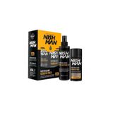 NISHMAN Saç Dolgunlaştırıcı Keratinli Fiber ( Medıum Brown ) + Sabitleyici Sprey Set