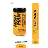 NISHMAN Saç Şekillendirici Toz Wax P1 / Oynanabilir Yapı / Kalıcı Saç Parfümü Içerikli - 20 gr
