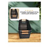 NİSİBİS HOME 2 Adet Çok Amaçlı Plastik Tutacaklı Organizer Sepet-Dolap İçi & Çekmece Düzenleyici Sepet