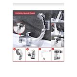 NİSİBİS HOME 2 ln 1 Spiral Hortumlu Ayarlanabilir Hareketli Banyo Mutfak Lavabo Musluk Duş Başlığı