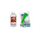 NİSİBİS HOME Çocuklar için Eğlenceli Borazan Baloncuk Oyuncağı +Üflemeli Köpük Baloncuk Suyu 500ml Baloncuk Likiti