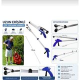 Nisibis Home Uzun Erişimli Çöp Toplama Aparatı 79 cm Yumuşak Vakumlu Tutucu Çöp Aparatı