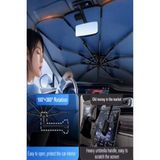 Nisline Bmw 3 Serisi F30 2012-2013-2014-2015-2016 Bükülebilir Saplı Dikiz Aynasına Takılabilen Şemsiye Tip Ön Cam Güneşliği - Standart - Metalik Gri