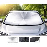 Nisline Ford Focus 3.5 2014-2015-2016-2017-2018 Ön Cam Güneşliği- Katlanabilir Uv Korumalı Şemsiye Tip - Standart - Metalik Gri