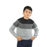 Nisrakids Erkek Çocuk Desenli Uzun Kollu Triko Kazak
