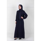 Nisrina Collection Arlina Uzun Şallı Fermuarlı Pamuk Aerobin Namaz Elbisesi