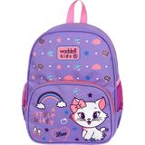 Niss Store Anaokul Lila Kedi Desenli Lisanslı Kreş Okul Öncesi Çantası - Mor