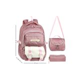 Niss Store Waddell İlkokul - Ortaokul Lüks kaliteli kumaş Twillnis Yağmura Dayanıklı Tatlı Kız Çocuk Çantası Beslenme Çantası ve Kalemlik 3'lü set