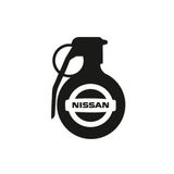 Nissan Araba Komik El Bombası Sticker Yapıştırma