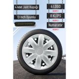 Nissan Jant Kapağı Seti 4 Adet 13" Inç Gri ( Micra Note Almira Qashqai Juke Primera Sunny ) G002 - 13 inç