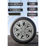 Nissan Jant Kapağı Seti 4 Adet 14" Inç Gri ( Micra Note Almira Qashqai Juke Primera Sunny ) G011 - 14 inç