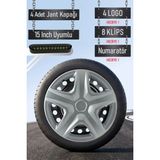 Nissan Jant Kapağı Seti 4 Adet 15" Inç Gri ( Micra Note Almira Qashqai Juke Primera Sunny ) G040 - 15 inç