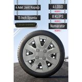 Nissan Jant Kapağı Seti 4 Adet 15" Inç Gri ( Micra Note Almira Qashqai Juke Primera Sunny ) G041 - 15 inç