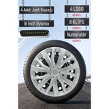 Nissan Jant Kapağı Seti 4 Adet 16" Inç Gri ( Micra Note Almira Qashqai Juke Primera Sunny ) G071 - 16 inç