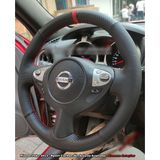 Nissan Juke 2011-2015 Araca Ozel Direksiyon Kilifi (Nokta Karbon Yuzuklu)