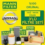 Nissan Micra 1.2 Mann-filter Filtre Bakım Seti (k12 2003-2010)