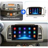 Nissan Micra Android Multimedya Sistemi 4-64 Cadence (2002-2010) + Dört Bölge 360 Derece Kamera Sistemi Hediye - Dark Black