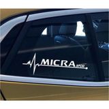 Nissan Micra Yan Cam Sticker Oto Kapı Çıkartma 20cmx7cm