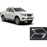 Nissan Navara Uyumlu 2016 Sonrası Ön Far Kaplama Abs (Plastik) Krom