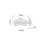 Nissan On Fren Balatası Oval Tip Nissan Primera 1.6 P11 96-02 Almera Iı 1.5 00-> - Braxıs Aa0141