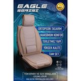 Nissan Patrol (2023-2024) Uyumlu Tam Set Oto Koltuk Kılıfı Eagle Serisi .1 - Siyah