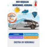 Nissan Presea 2 ile Uyumlu Oto Branda, Araba Brandası, Su ve Güneş Geçirmez Araba Çadırı - Gri