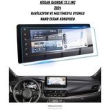 Nissan Qashqai 12.3 Inç 2024 Navigasyon ve Multimedya Uyumlu Nano Ekran Koruyucu