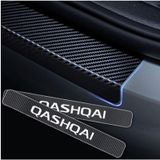 Nissan Qashqai Carbon Fiber Kapı Eşiği Yazısı Sticker Boya Koruma