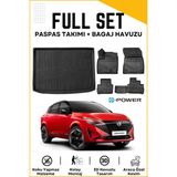 Nissan Qashqai E-Power 2023-2024-2025 Model Üst Birebir Uyumlu Bagaj Havuzu+Paspas Seti - Siyah