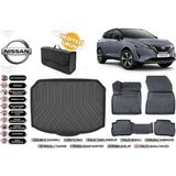 Nissan Qashqai E-Power 2024 Model Alt Bagaj Havuzu+Paspas Seti Profesyonel Serisi Hediyeli - Siyah