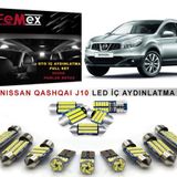 Nissan Qashqai J10 Led İç Aydınlatma Ampul Seti Femex Parlak Beyaz