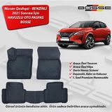 Nissan Qashqai Paspas Araca Özel (Benzinli) 2021 Sonrası BOSSE 3D Havuzlu Oto Paspas - Siyah