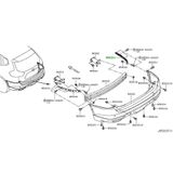 Nıssan x Traıl- 2013-2016; Arka Tampon Bağlantı Braketi Sağ Oem No: (85220-4CE0A)