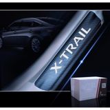 Nissan X- Trail Carbon Fiber Kapı Eşiği Yazısı Sticker 4Adet