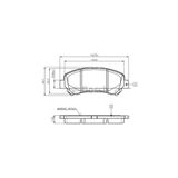 Nissan X-trail Fren Balatası Ön 08-11 () [0986494501]