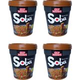 Nissin Soba Cup Japanese Curry 90G 4'lü Set Japon Noodle Köri Kupası Instant Noodles - 4 Adet