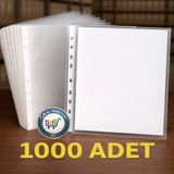 Nistabolje 1.000 A4 Şeffaf Poşet Dosya 21.6 cm x 30 cm Renkli Plastik ile Belgelerinizi Koruyun