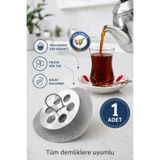 nistabolje 1 Adet Demlik Süzgeci Paslanmaz Çelik Söktak Çaydanlık İçi Çay Süzgeç Dayanıklı Pratik