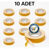 Nistabolje 10 Adet Güçlü Yapışkanlı Çift Taraflı Köpük Bant Sarf Malzemeleri
