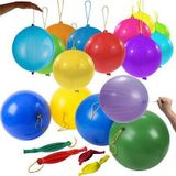 Nistabolje 10 Adet Lastikli Zipzip Balon Ipli Punch Panc Buyuk Balon