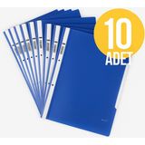 Nistabolje 10 Adet Mavi Telli Dosya A4 Ölçüsünde Kaliteli ve Ergonomik Tasarım